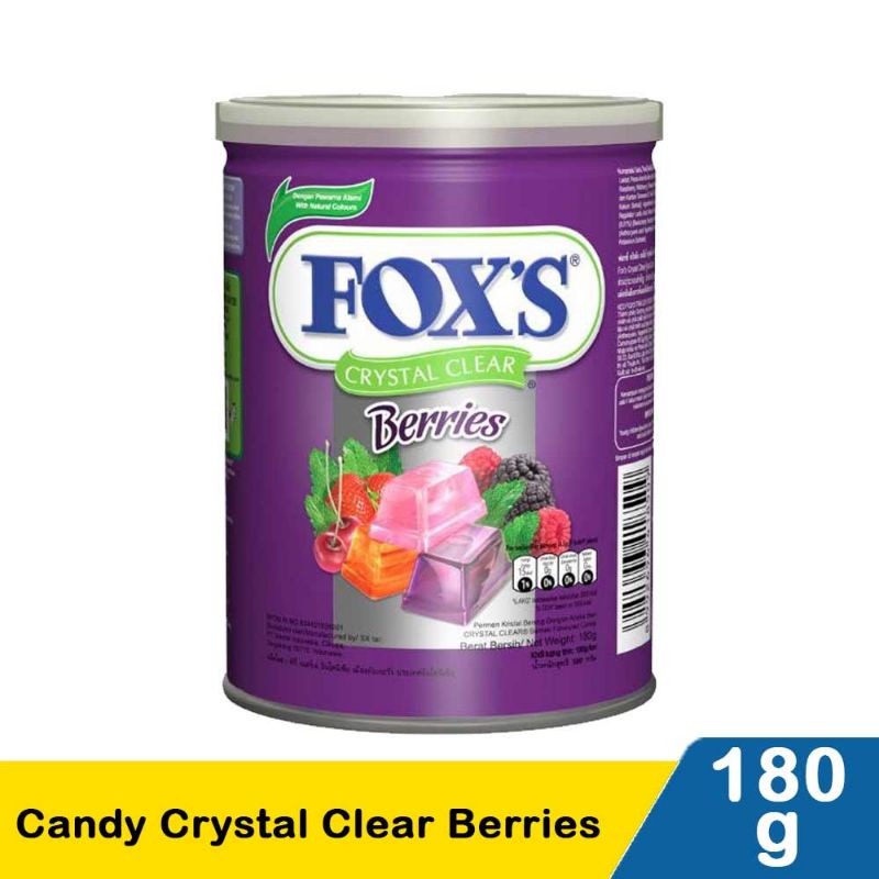 

FOX'S candy crystals clear beries 180g