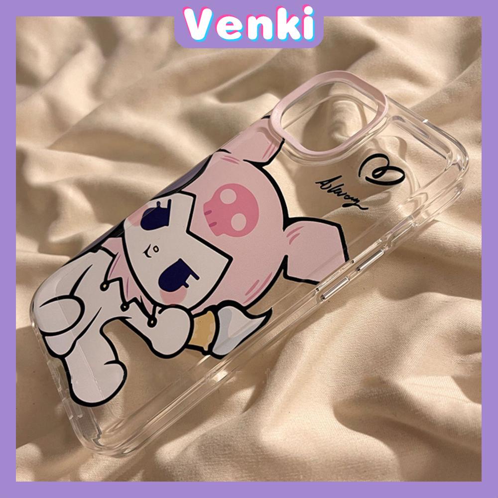 Case For iPhone 11 Soft TPU Transparent Space Case Cute Cartoon Plating Buttons Camera Protection Shockproof For iPhone 14 13 12 11 Plus Pro Max 6 7 8 Plus XR XS