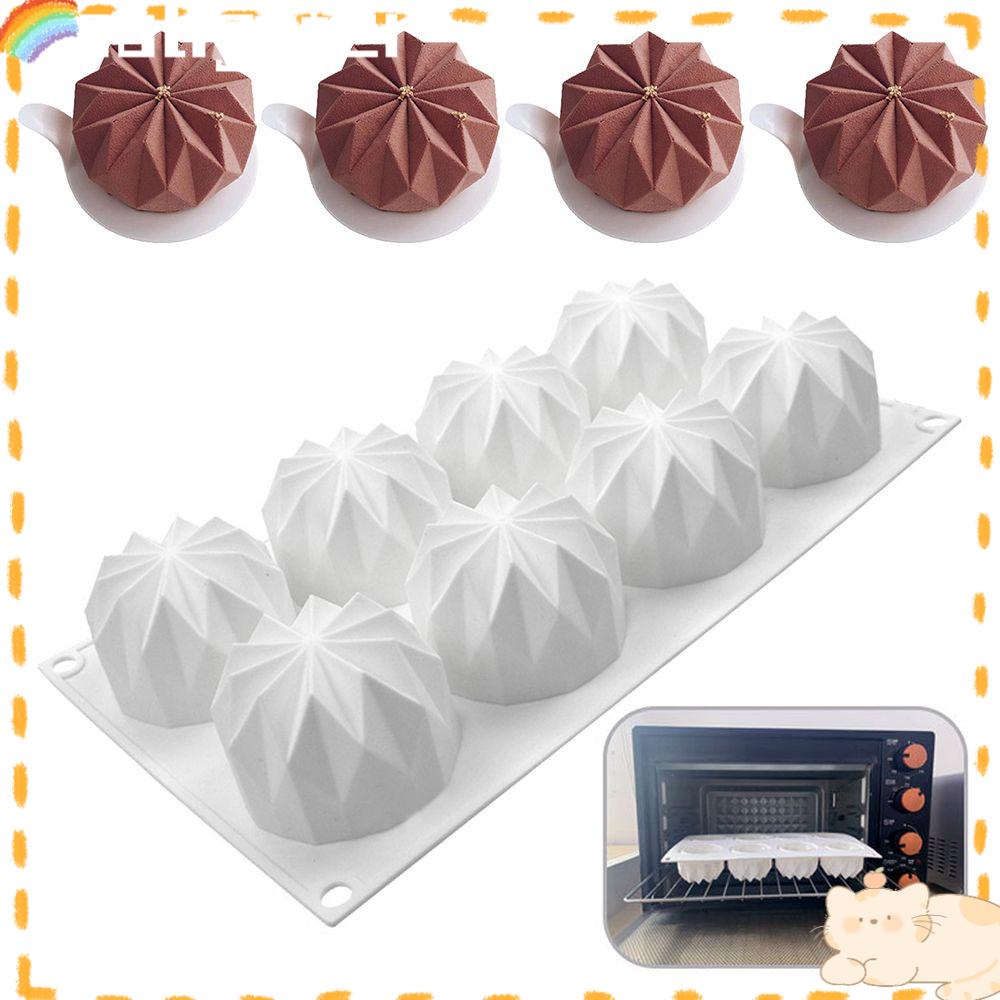 Solighter 3D Diamond Baking Soap Candle Mold Cetakan Coklat Jelly Dome Mousse