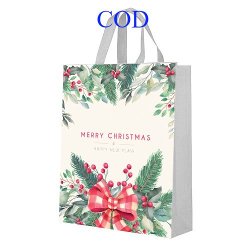 

TAS SOUVENIR NATAL UKURAN SEDANG / GOODIEBAG NATAL / HAMPERS MERRY CHRISTMAS