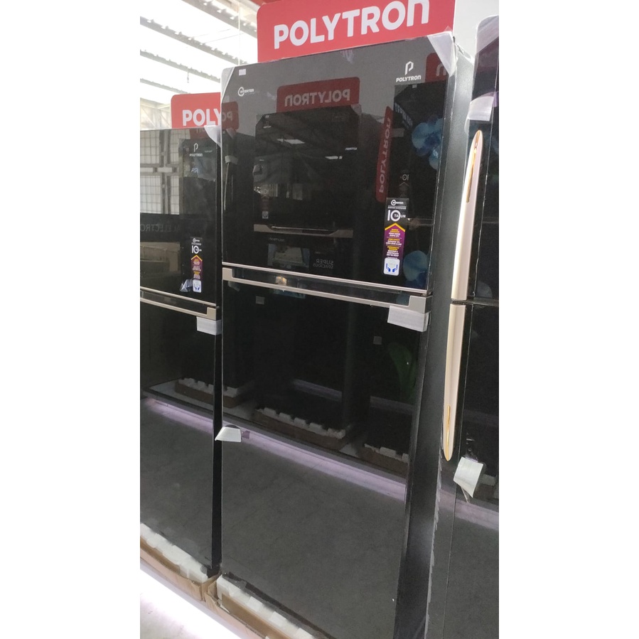 POLYTRON Kulkas 2 Pintu Belleza Jumbo Inverter 240 Liter Inverter PRW 25VX