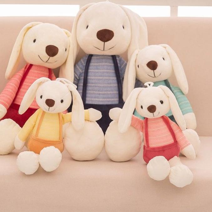 ❃ Boneka Kelinci Import Rabbit Angela Bunny Baju Rajut Telinga Panjang Asimetris Bulu Lembut Kado An