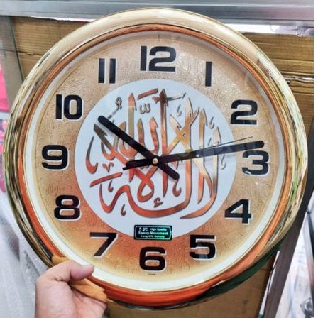 Jam dinding classy transparan sweep mewah