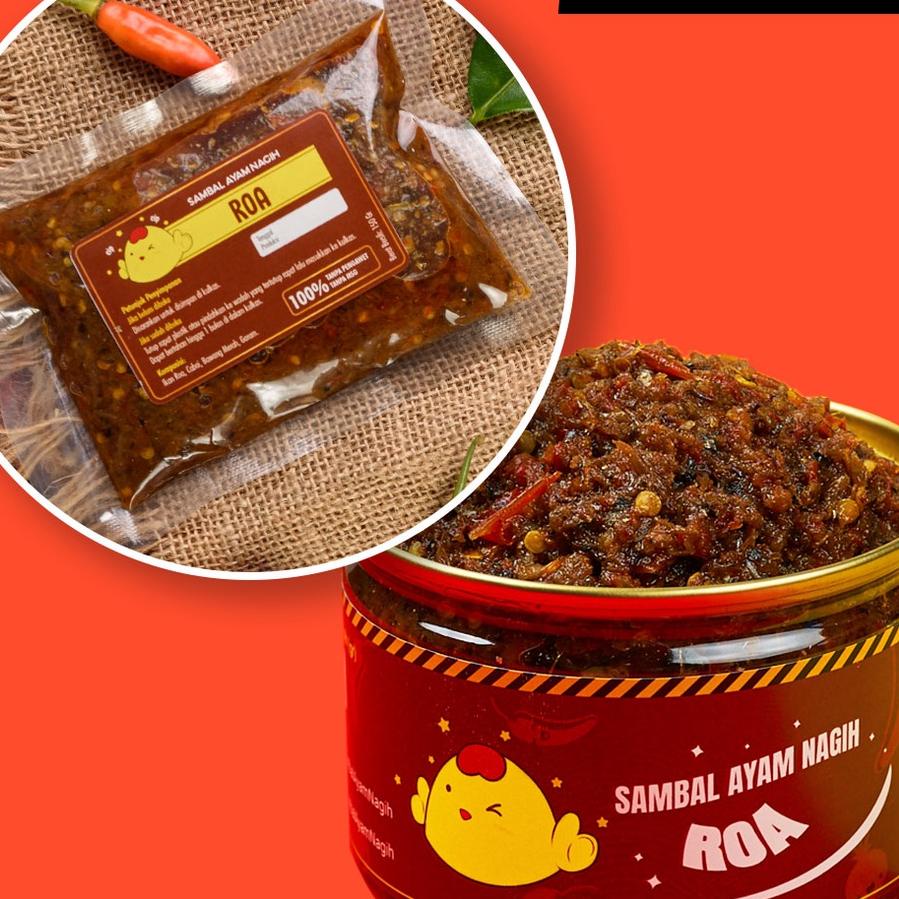 

✻ SAMBAL NAGIH - Sambal ROA Manado Sachet Khas masakan Manado ◌