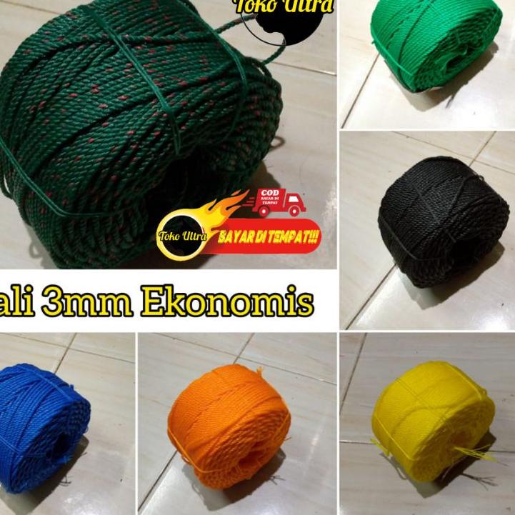 ❂ TALI 3 MILI / TAMBANG 3MM / TAMBANG PLASTIK 3MM / TAMPAR 3MM / TALI JEMURAN / TALI RIS JARING / TA