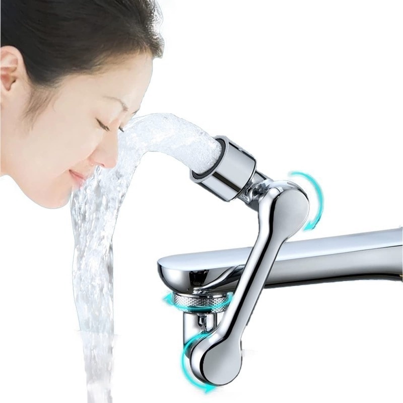 COOFARI New 1pc ABS 1080° Universal Faucet Splash Filter Tap Swivel Spray Head Extension