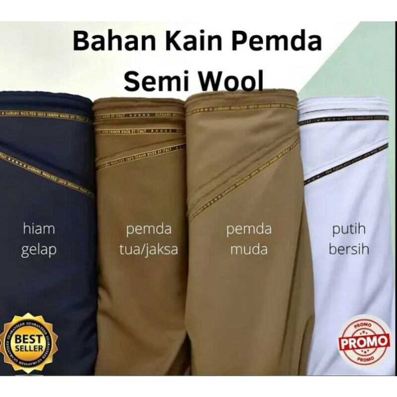 Kain Bahan Wool Katun Premium Lembut Untuk Seragam Kantor / Kain Bahan Celana Pria Wanita Bahan Blaz