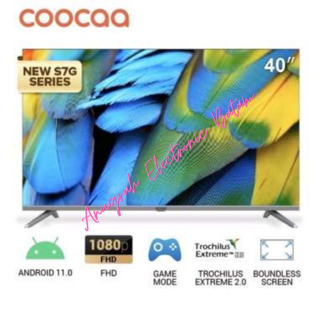 TV LED COOCAA 40 INCH / 40" 40CTE6600 SMART GOOGLE TV FHD BATAM