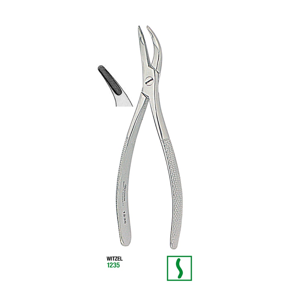 TANG CABUT ROOT SPLINTER FORCEPS upper roots witzel original germany - TANG CABUT ROOT SPLINTER FORCEPS upper roots witzel original germany