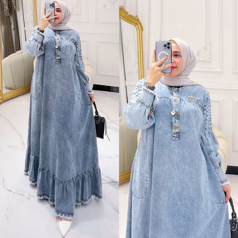 DRESS MUSLIM, Fashion Muslim, baju wanita, dress, gamis, Baju gamis, fashion wanita,  Mentari Dress