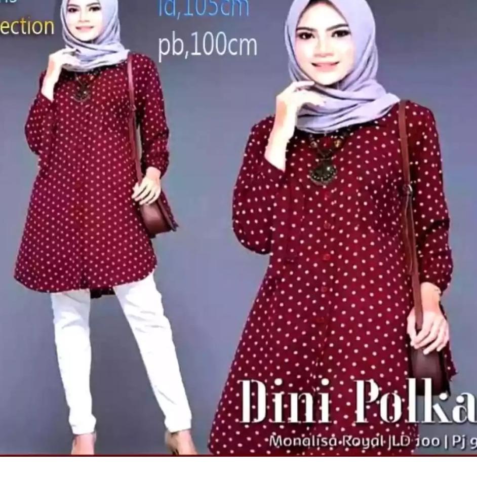 BISA COD Tunik Polkadot Jumbo Big Size Over Size Bisa ( ) Dalam Negeri. Tunik Keren Tunik Tunik Kasu