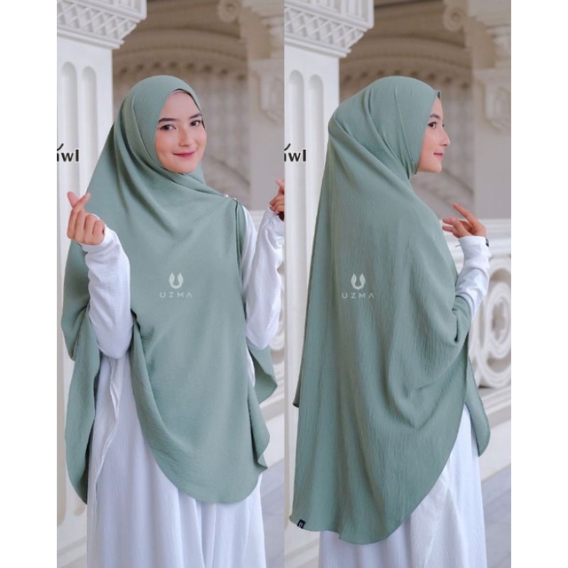 Alisha Shawl By Uzma Pasmina Curve Jumbo Crinkle