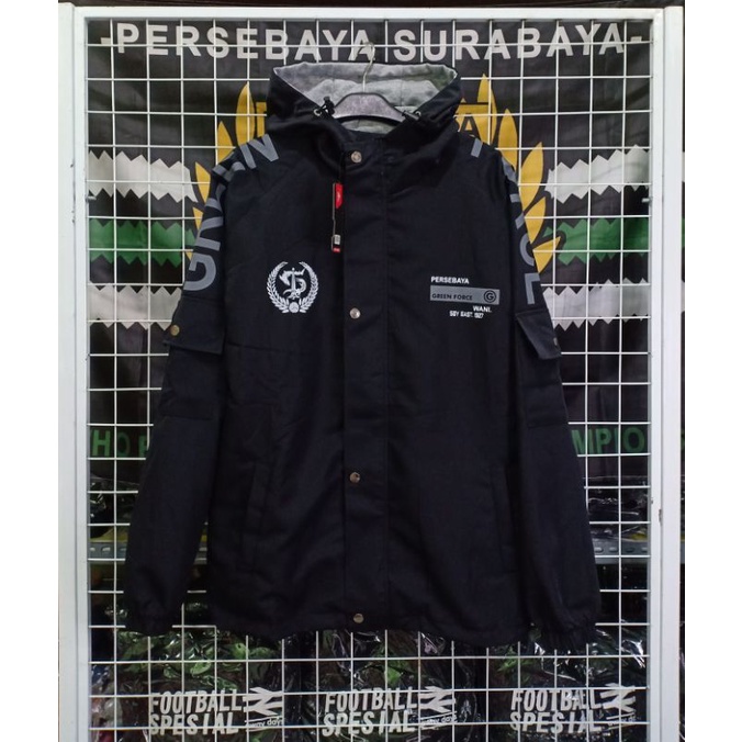 Jaket persebaya green force parasit terbaru