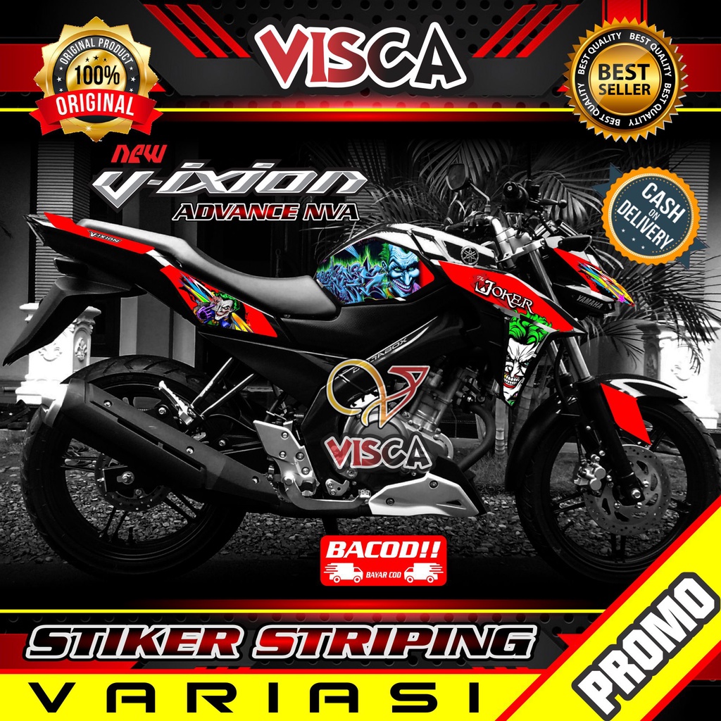 Stiker Striping Vixion New Advance NVA Variasi Joker