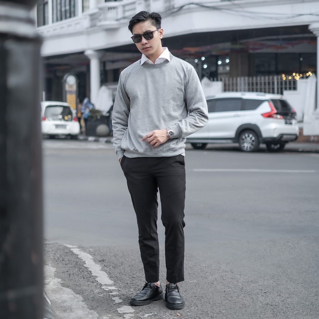 HAZELL BLACK |ManNeedMe x JACK| Sepatu Pantofel Pria | Sepatu Derby Formal ORI