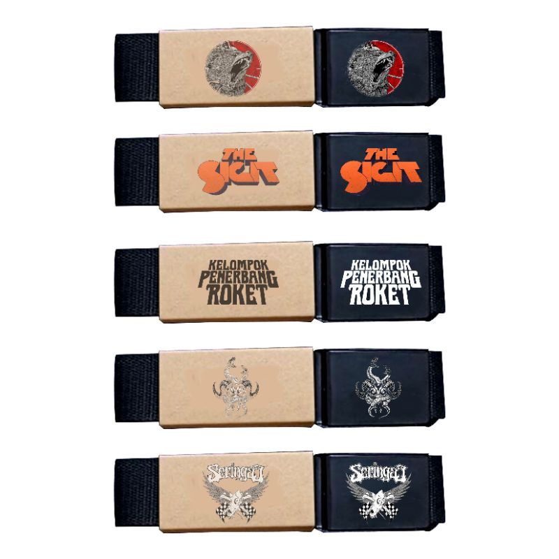 Ikat pinggang logo band metal indo dead squad/ sabuk burgerkill/ belt seringai/the sigit/kpr