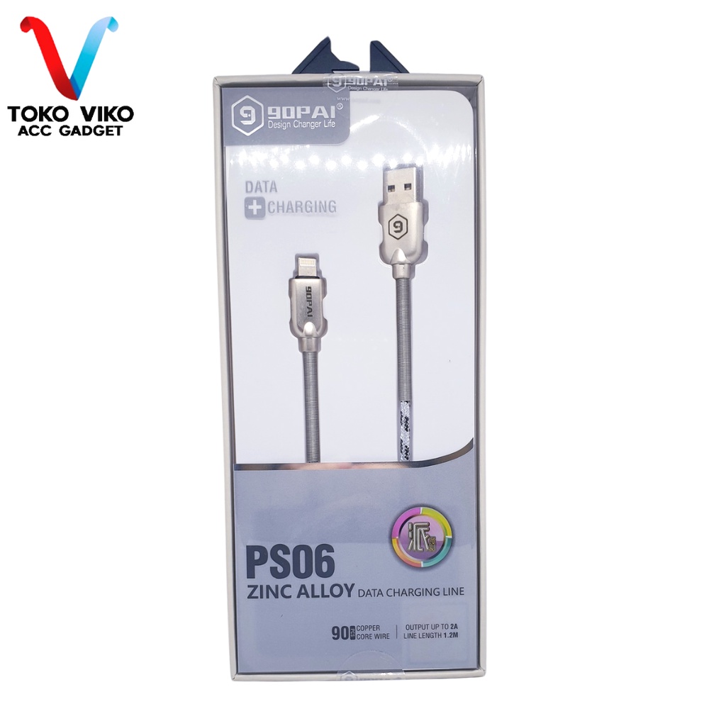 Kabel Data Gopai PS06 Zinc Alloy Data Charging Line