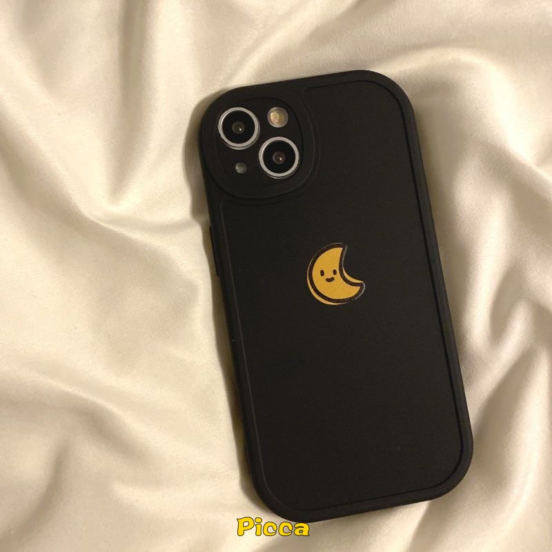 Samsung A13 A14 A04 A12 A53 A02s A32 A33 A50 A03 A04s A21s A20s A31A50s A30s A22 A73 A03s A72 A23 A71 A20 A51 A52 A11 A10s A52s Simple Warna Solid Pasangan Bulan Matahari Soft Tpu Case