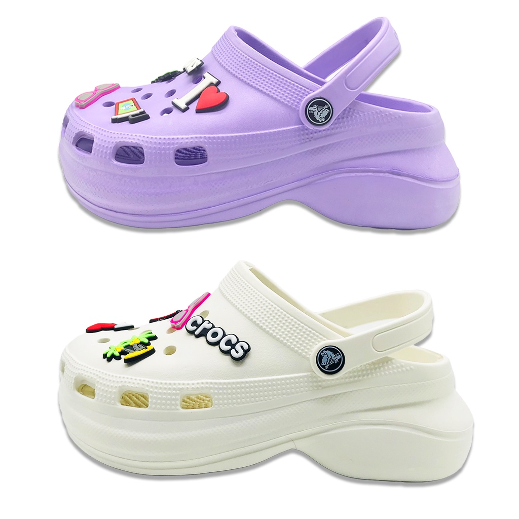 Crocs Bae clog Classic / Crocs wanita classic Bae Clog / Sandal wanita crocs Classic Bae clog platform - Bae Jibbitz