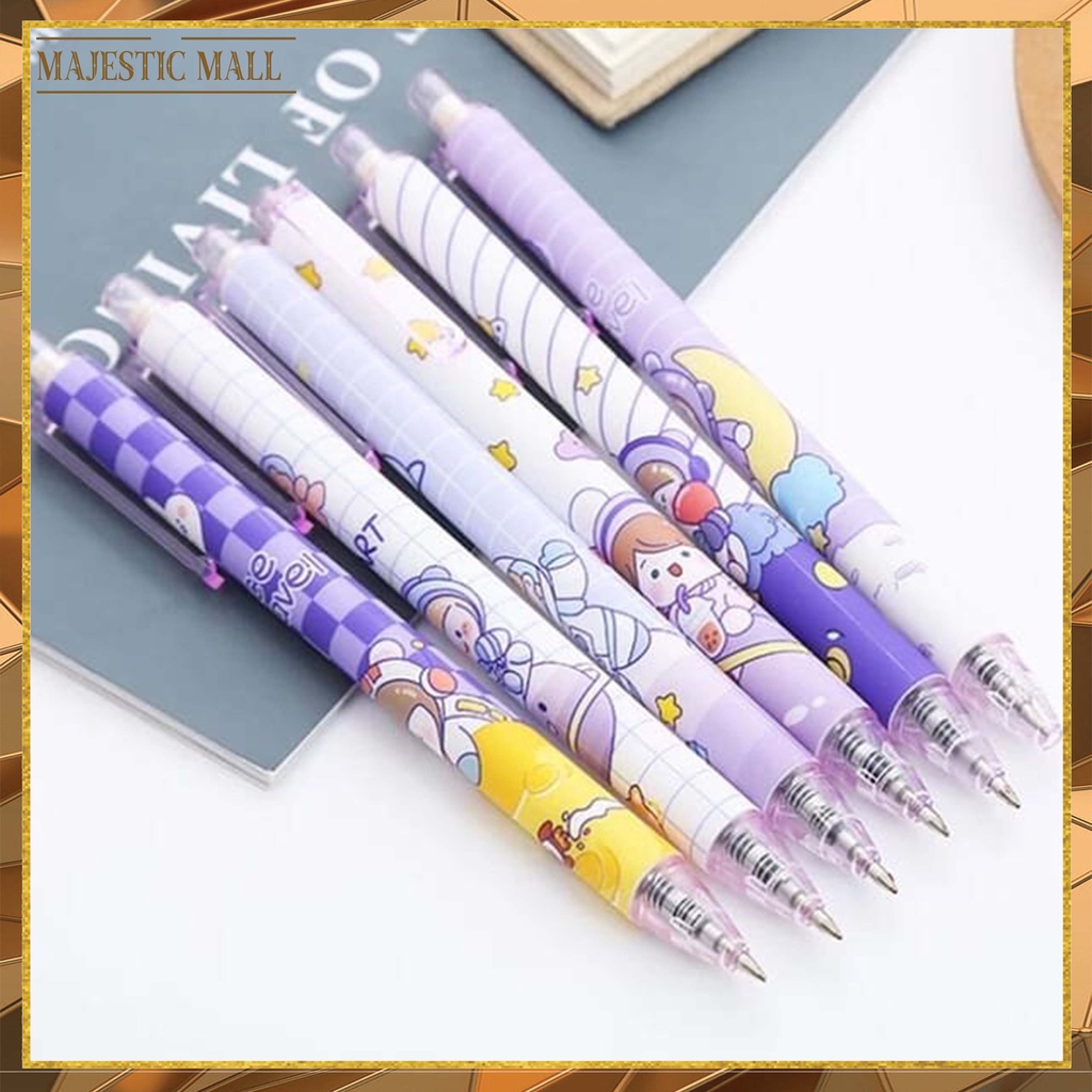 

Pulpen Gel Motif Cartoon Pulpen Pelajar Dan Kantor Pena Lucu Purple Series Kawaii Gel Ink Pen Import COD ℳℳ 606