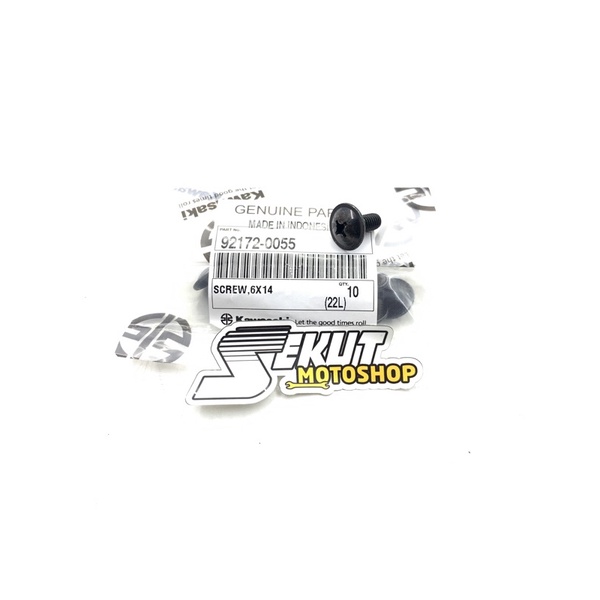 Baut Body Besar Ninja 150 R RR SS Original Kawasaki 92172-0055