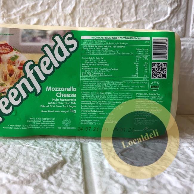 

☚ GREENFIELDS MOZZARELLA/ MOZARELLA/ MOZZARELA CHEESE/ KEJU MOZZARELLA GREENFIELDS ۩