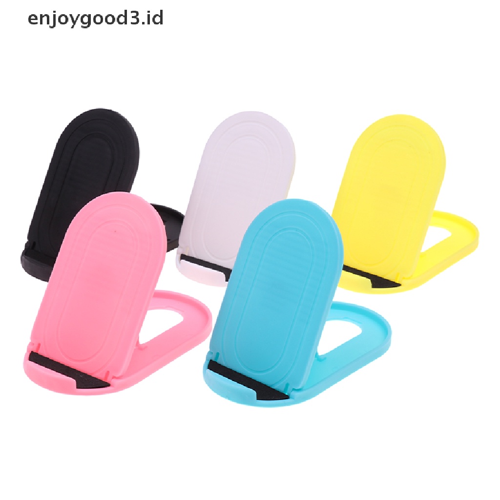 【 Rready Stock 】 Folding cell phone holder support Plastic stander Adjustable Smartphone Stand （ ID ）