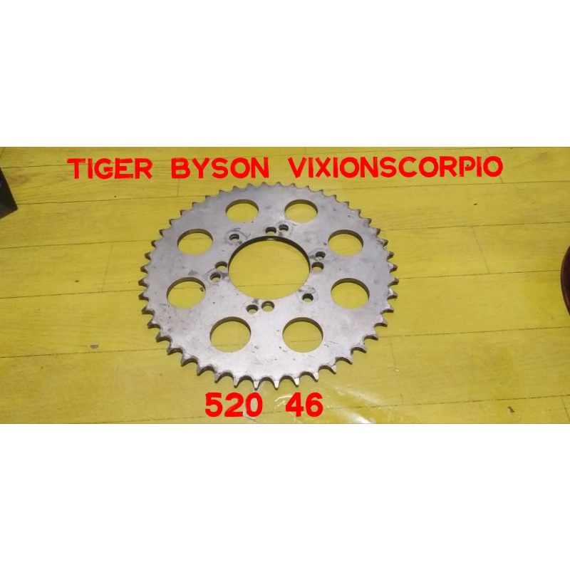 gear sss belakang 520 46 pnp honda dan yamaha vixion byson scorpio