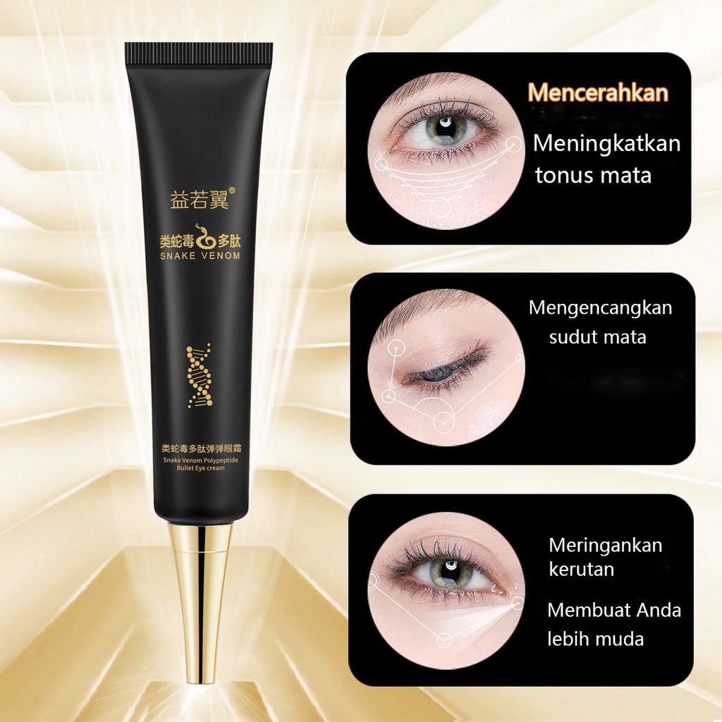 EYE SERUM KRIM MATA PENGHILANG KANTONG HITAM MATA MENGHILANGKAN KANTUNG MATA PANDA HITAM KERUTAN 40G Aman dan efektif