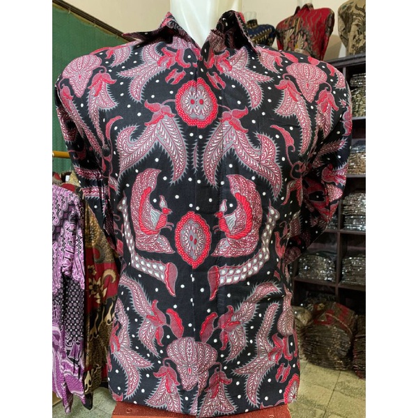 KEMEJA BATIK PRIA LENGAN PANJANG M L XL XXL SERAGAM EKSLUSIF BISA BAYAR DI RUMAH