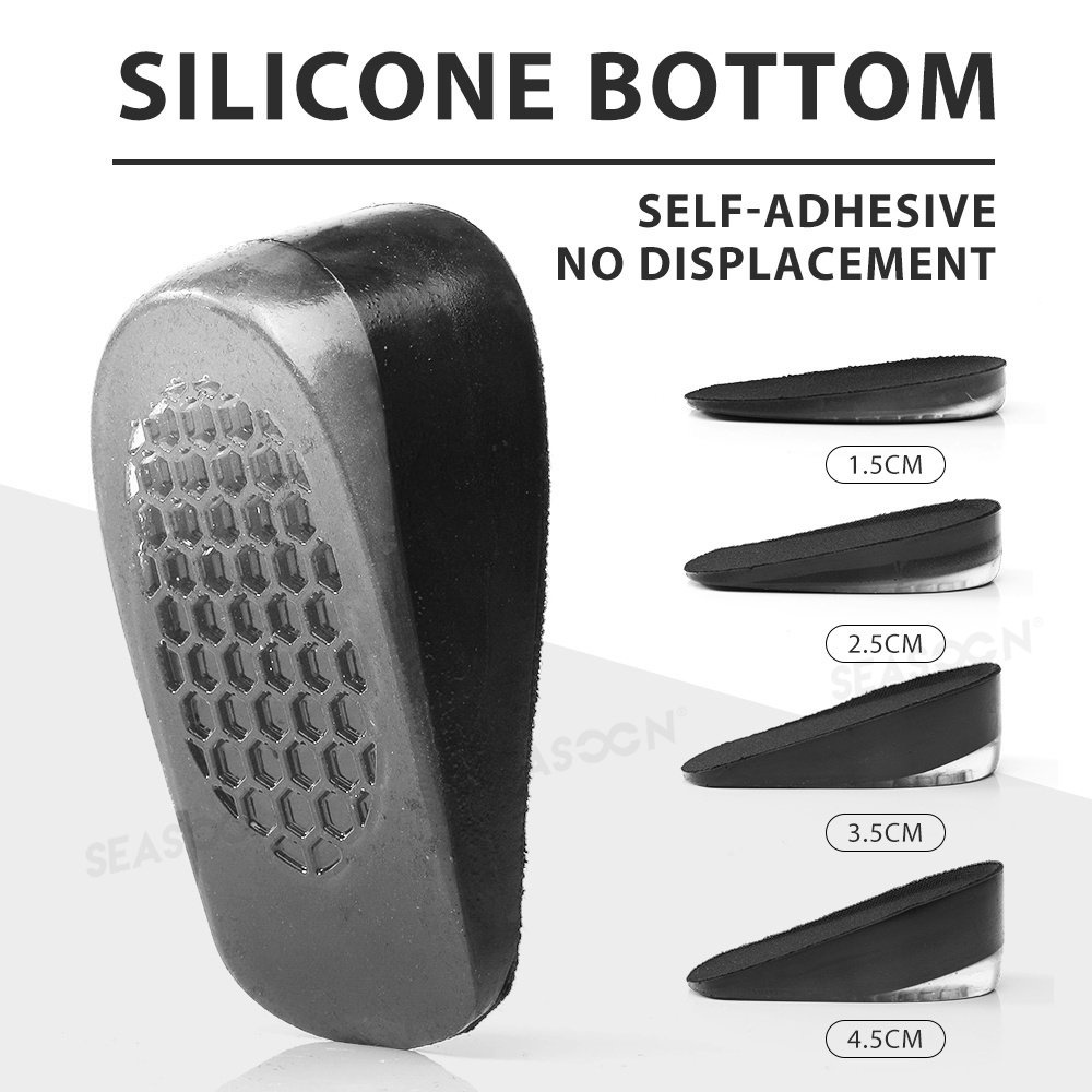 1 pasang sol sepatu hak tinggi silikon untuk pria dan wanita