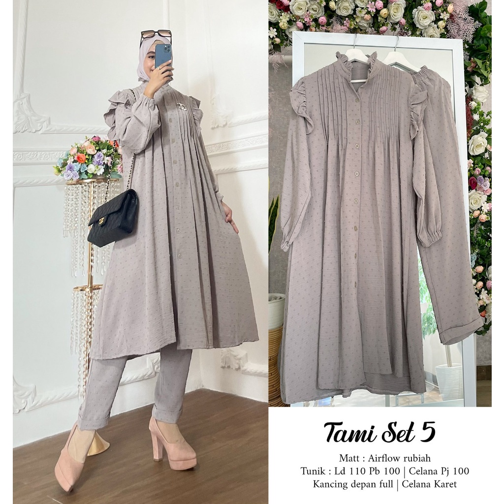 Khadijah Humaira Setelan Tunik Kulot Airflow Uragiri Tami TERLARIS
