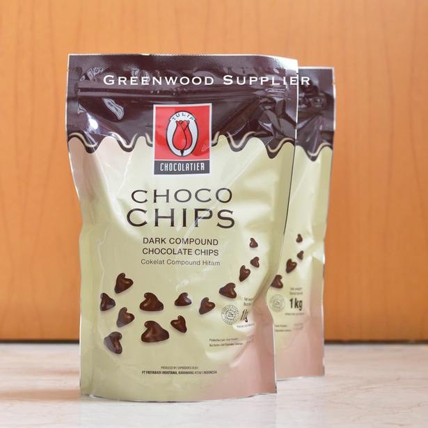 

✧ Tulip Dark Compound Chocolate Chips / Tulip Choco Chips 1KG ➻