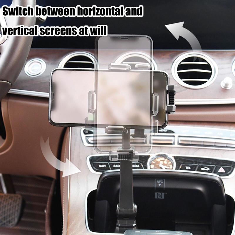 Universal Car Water Cup Slot Mount Retractable Holder Adjustable Cup Holder Phone Clip Aksesoris Interior Otomatis