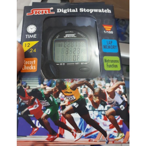 SKILL STOPWATCH 100 LAP MEMORY ART 301 DIGITAL