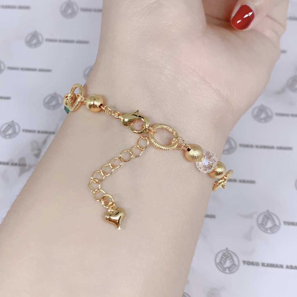 Gelang Tangan Dewasa Rantai Bola Mutiara *98