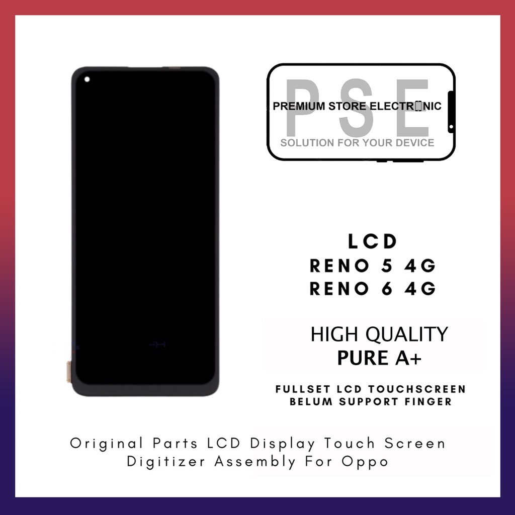 LCD Oppo Reno 5 4G / LCD Oppo Reno 6 4G 100% Original Fullset Touchscreen // Supplier LCD Oppo - Garansi 1 Bulan