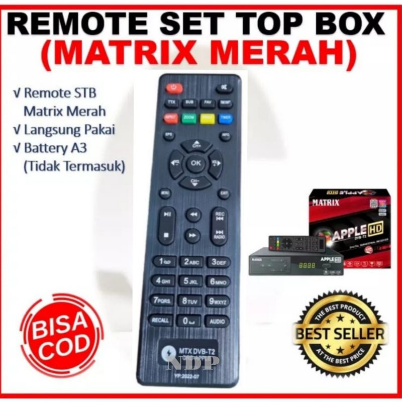 Remot stb untuk matrix aple merah