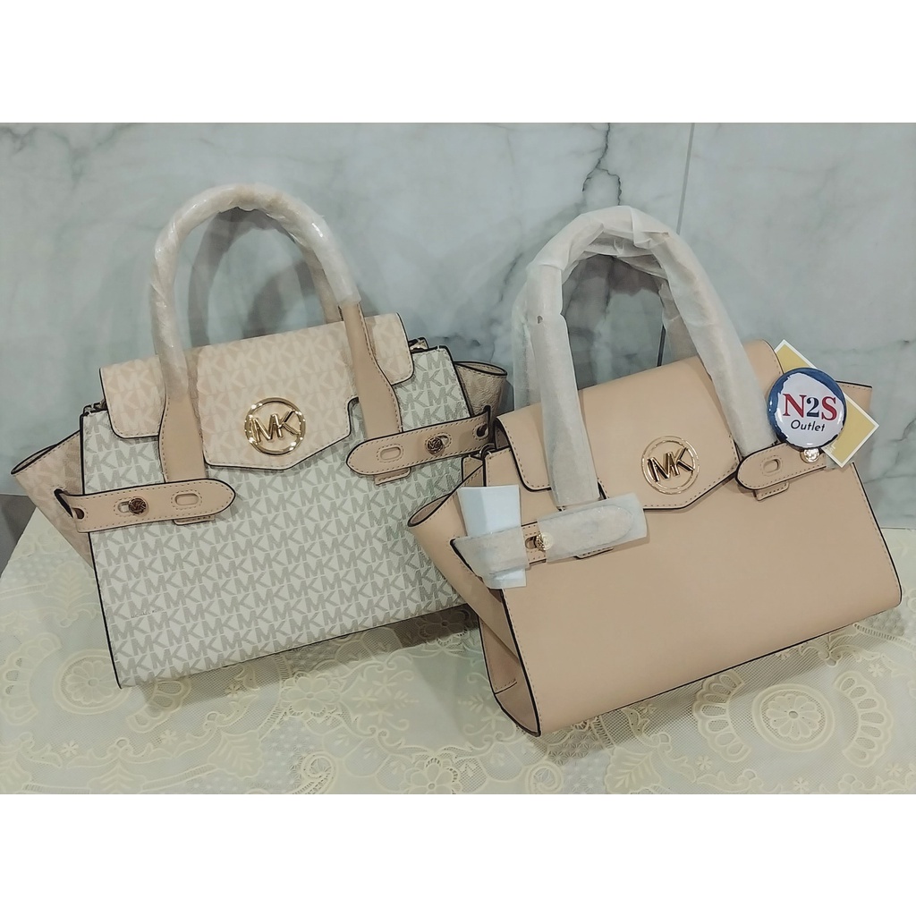 michael kors tas wanita MK 17/18 carmen satchel original cream