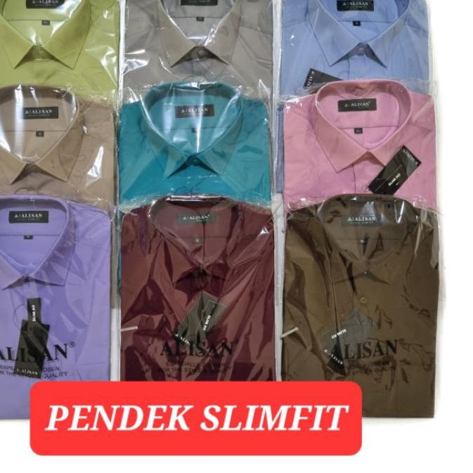 ℗ KEMEJA ALISAN PENDEK SLIMFIT ♞