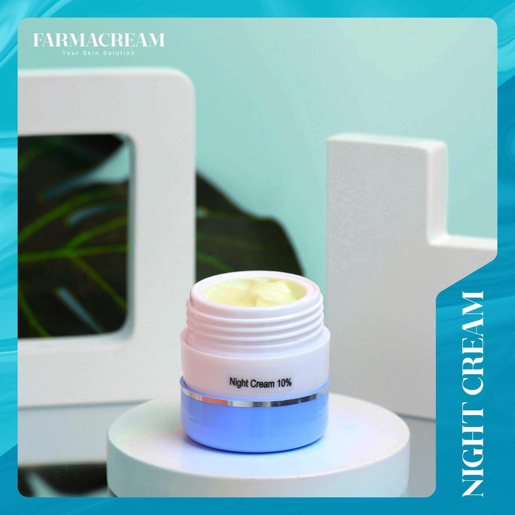 Night Cream Malam Farma  Spc 10% / Krim Malam Farma Satuan Original Untuk Kulit Susah Putih