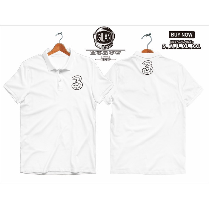 Polo Shirt Kaos Kerah TRI PROVIDER Logo Kaos Gadget