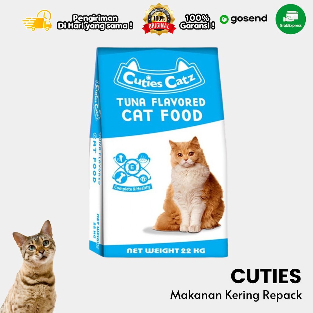 Makanan Kucing Kering Dry Food Cuties Catz Adult Tuna