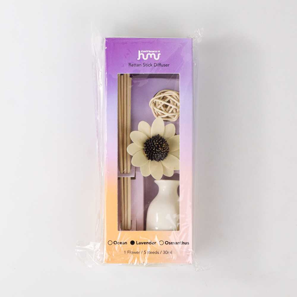 Reed Diffuser Aromatherapy Refill Stick Pengharum Pewangi Ruangan Souvenir HUMI with Rattan 30ml Taffware