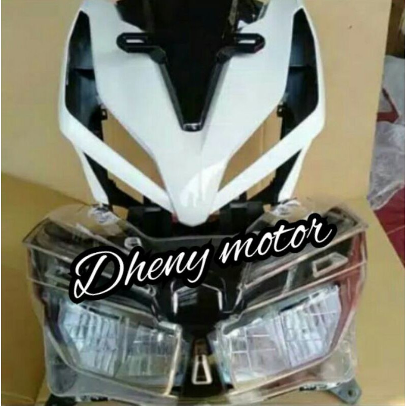 Tameng depan lampu depan honda vario 125 150 new 2019 warna putih