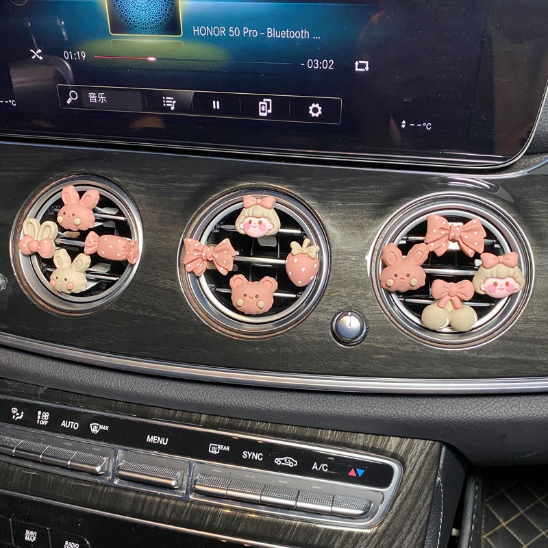 Gaya Terbaru Ac Mobil Dekorasi Outlet Udara ins Gadis Kartun Lucu Kreatif Unik Perlengkapan Dekorasi Interior Mobil