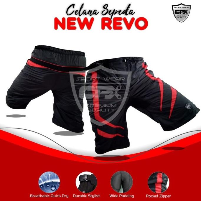 Celana Sepeda Pendek Pria Gowes Gunung MTB Downhill Padding Busa