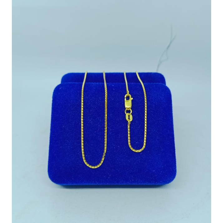 kalung perak asli lapis emas/kalung itali kaca/kalung asli silver 925/kalung fashion wanita