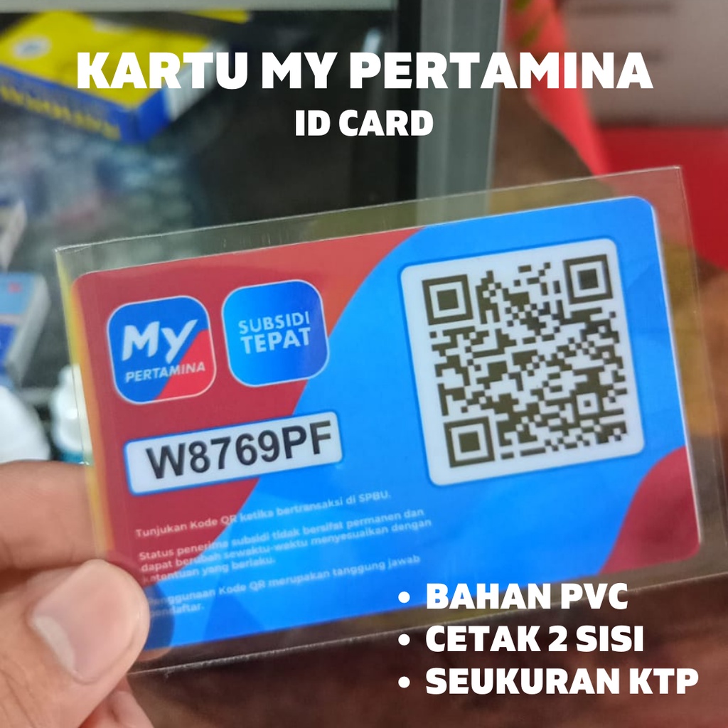 

Kartu My Pertamina/Cetak Kartu PVC Bahan Premium/Cetak Kartu/Cetak Kartu PCV/ID Card/Cetak Kartu Gratis Cover Mika Anti Gores