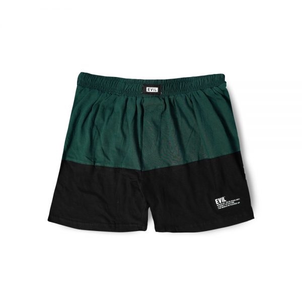 CELANA PENDEK BOXER EVIL ARMY | HARPER BLACK DEEP GREEN